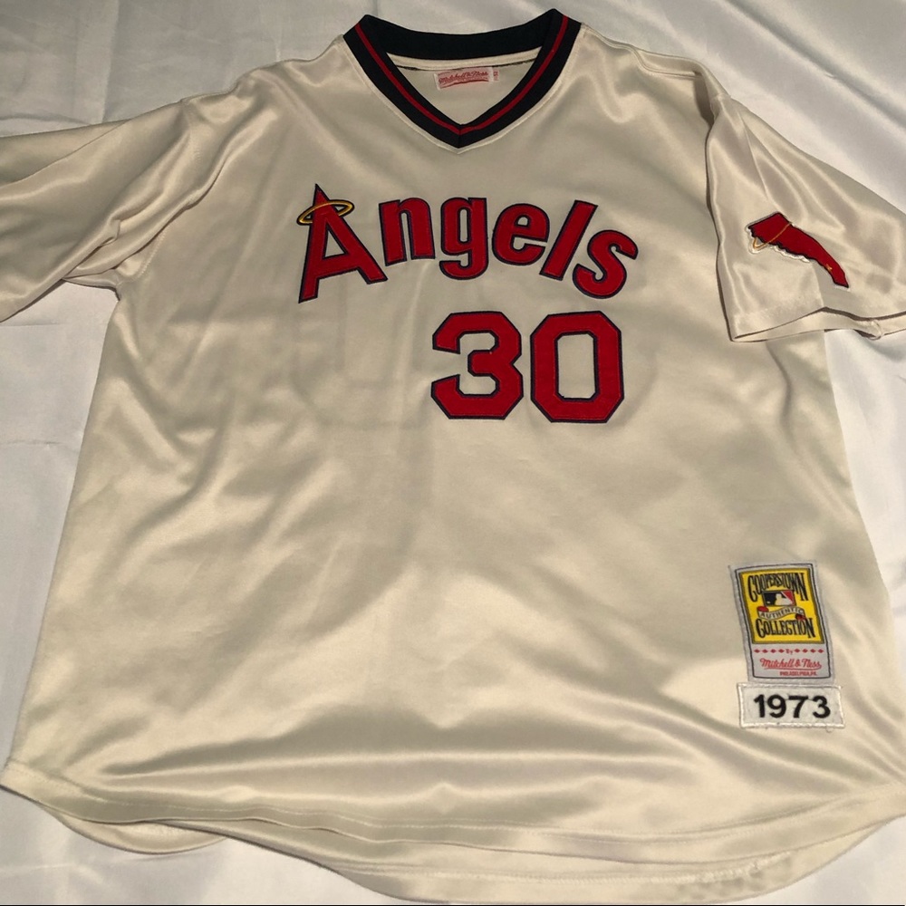 Mitchell & Ness Throwback California Angels Nolan Ryan #30 Home Jersey